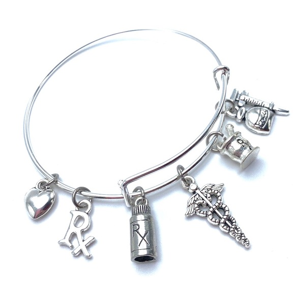 Pharmacist Bracelet Pharmacy Charms May Be Personalized - Picture 3 of 8